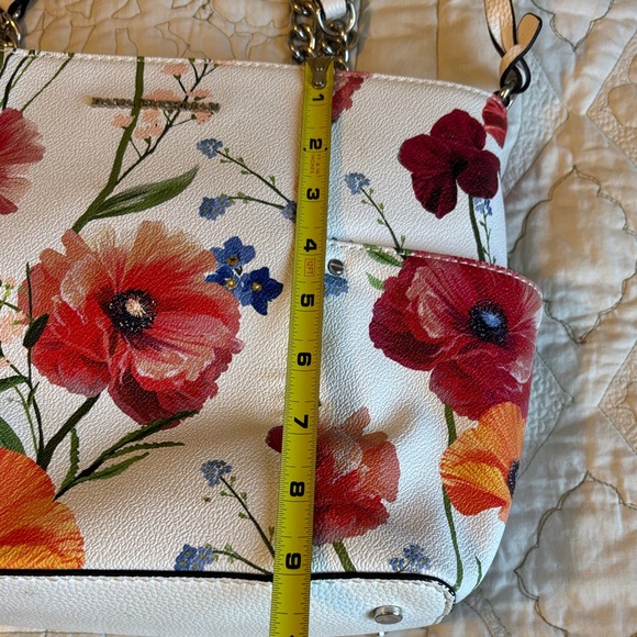 Dana Buchman Poppy Floral Chain Strap Women's 12” Tote Bag - Picture 6 of 11